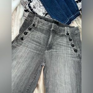 I am selling White House, Black market, wide leg, high-rise,  size 14 jeans.